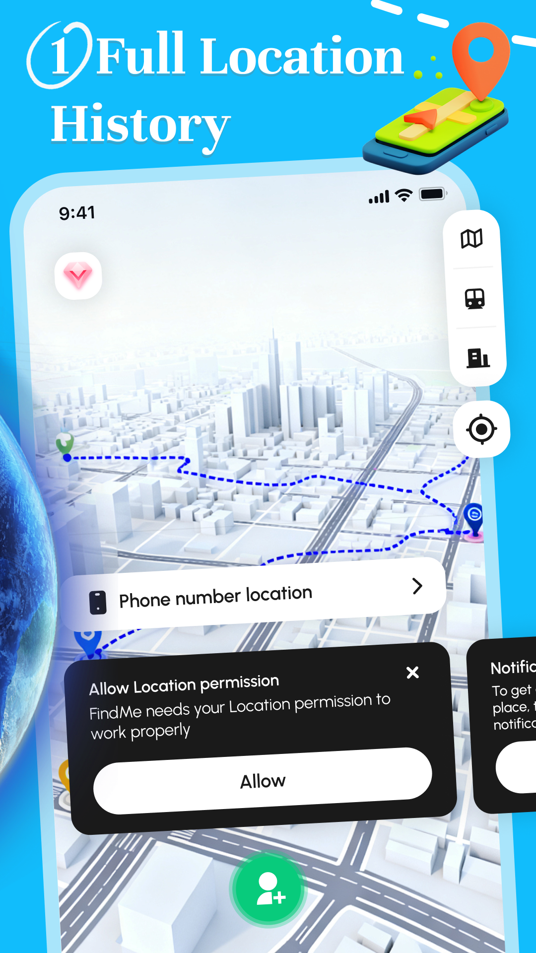 LocShare: GPS Locator location history poster